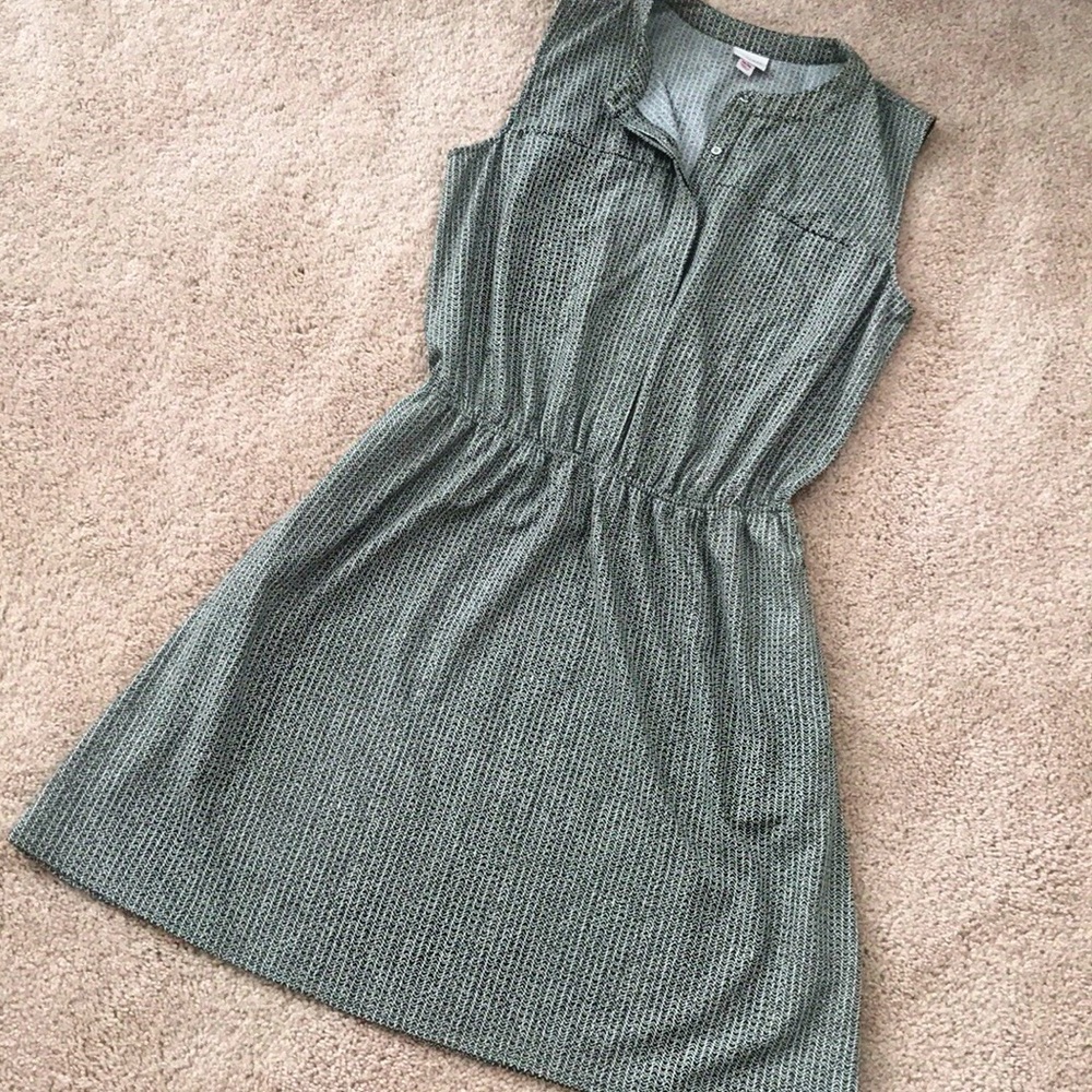 Olive Sleeveless Dress